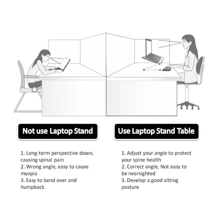 Foldable Laptop Stand - Ergonomic Desk Tablet Holder