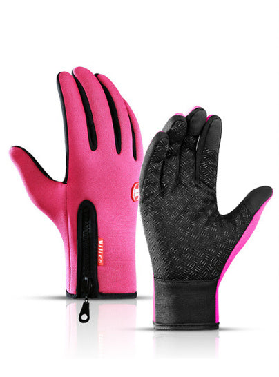 Waterproof Winter Touchscreen Motorcycle Gloves with Fleece