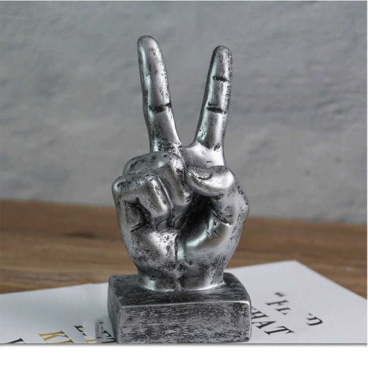 Handcrafted Resin Gesture Sculptures