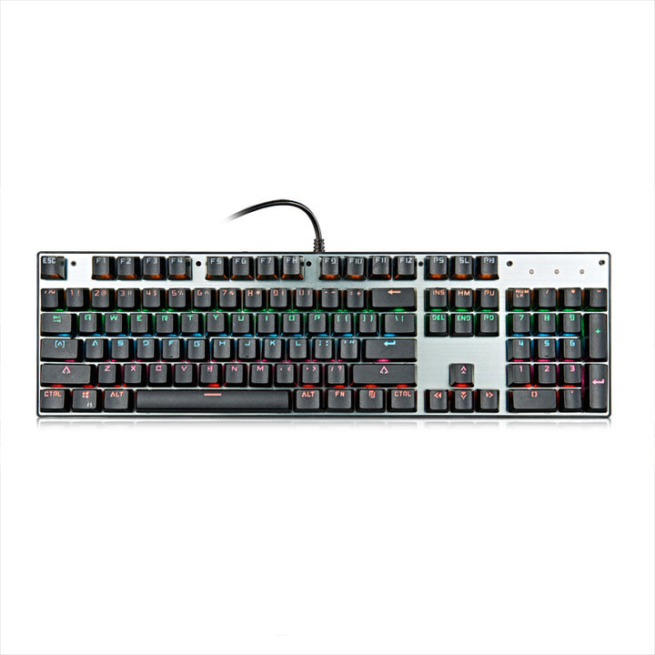 Mechanical Keyboard - Green Switch, 87-Key Desktop Non-Punch Design