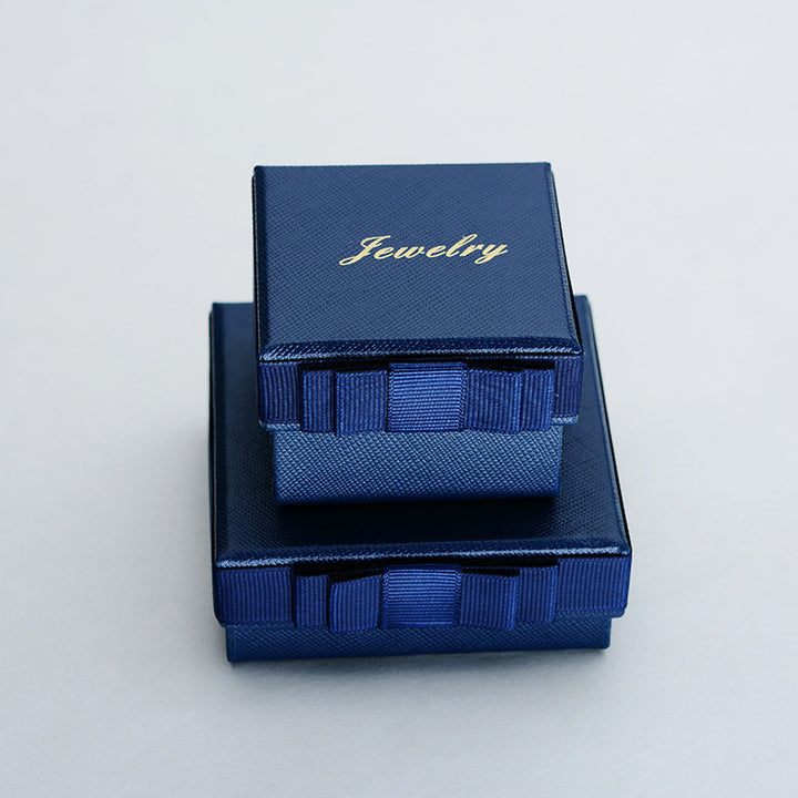 Corduroy Jewelry Gift Box - Necklace, Pendant & Ring Storage