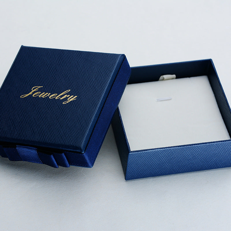 Corduroy Jewelry Gift Box - Necklace, Pendant & Ring Storage