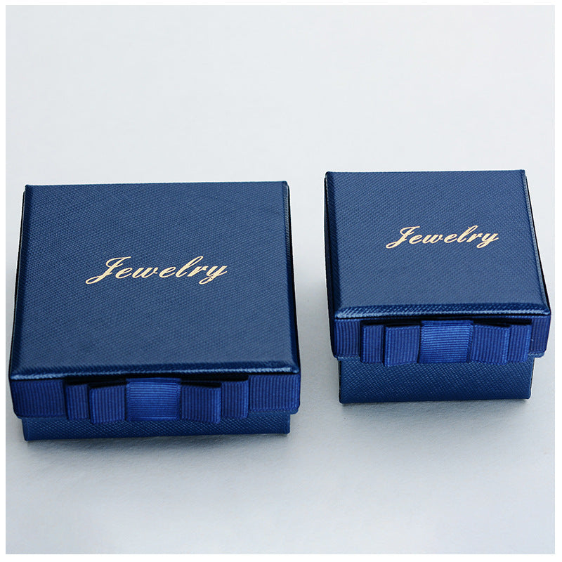 Corduroy Jewelry Gift Box - Necklace, Pendant & Ring Storage