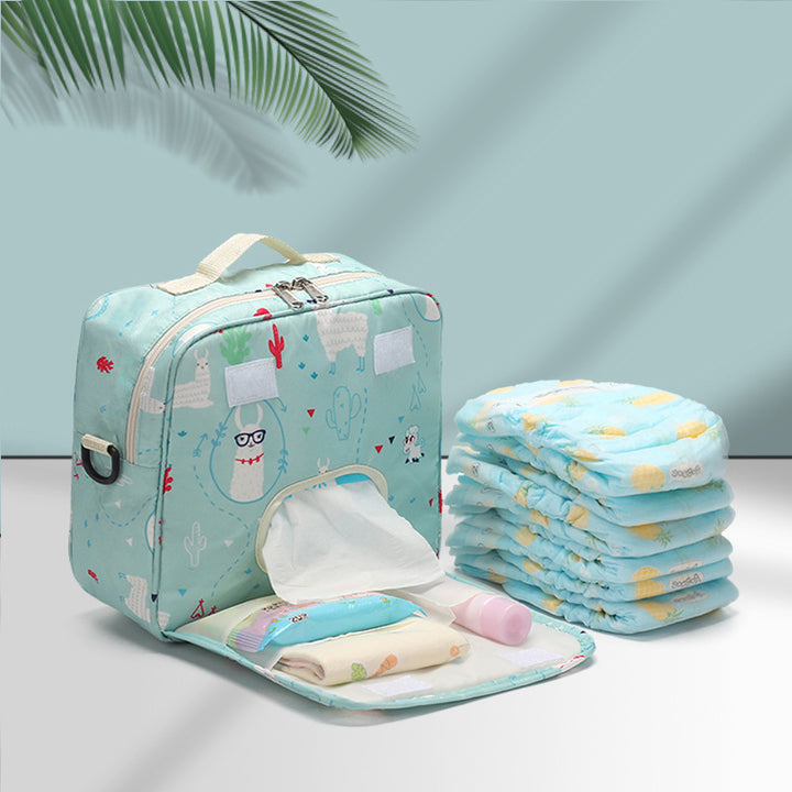 Portable Baby Diaper Storage Bag - Large Capacity Diaper Bag