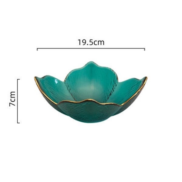 Nordic Phnom Penh Petal Glass Salad Bowl