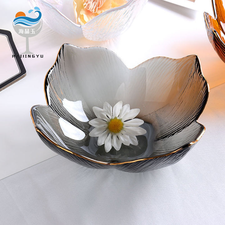 Nordic Phnom Penh Petal Glass Salad Bowl