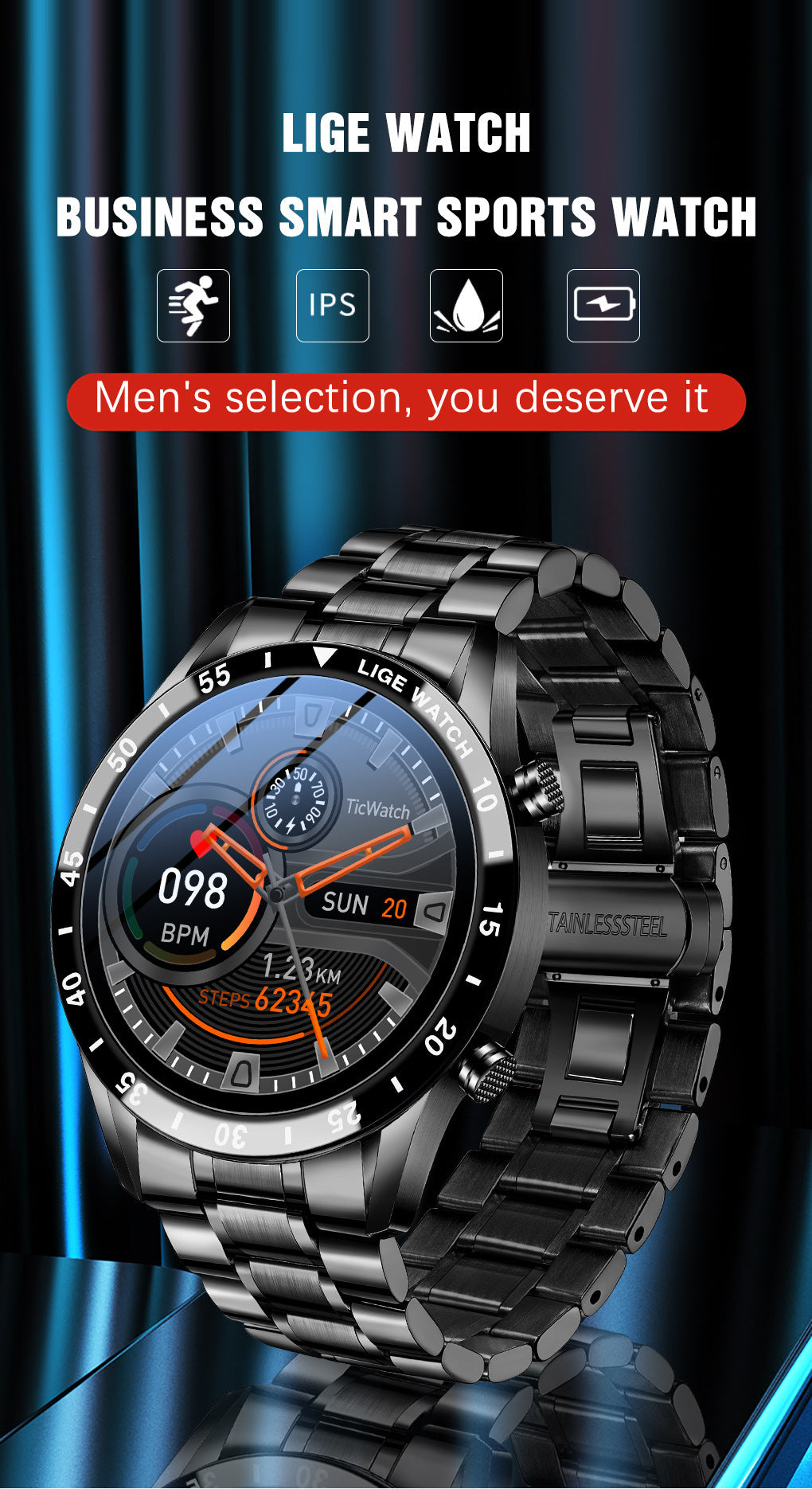 Lige New Smart Watch - Upgraded Smart Wearable Watch