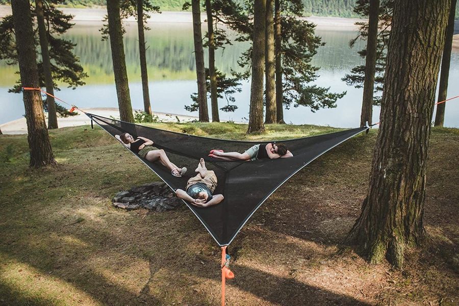 Portable Multi-Person Triangle Hammock – Three Point Design