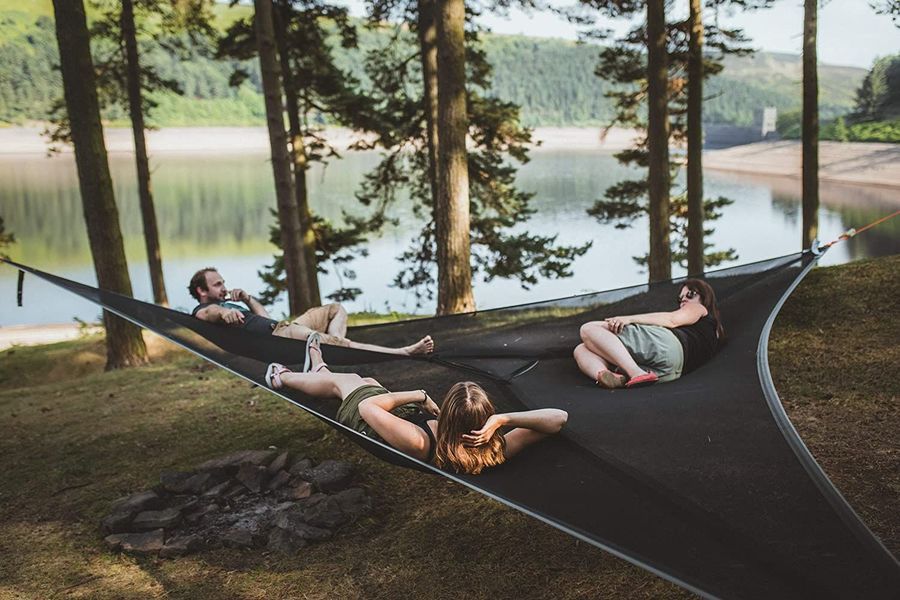 Portable Multi-Person Triangle Hammock – Three Point Design