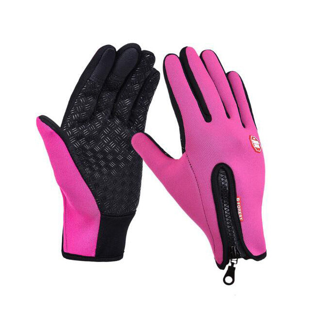 Waterproof Winter Touchscreen Motorcycle Gloves with Fleece