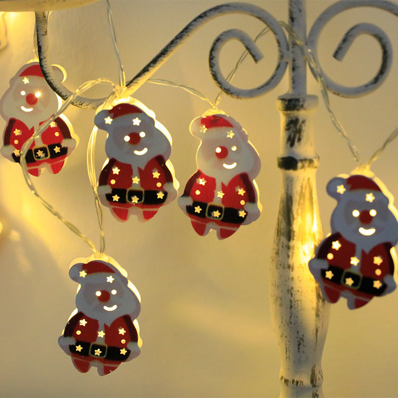 Christmas LED String Lights - Santa, Elk, & Snowman Ornaments