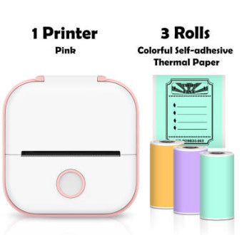 Portable Mini Thermal Label Printer - Bluetooth Photo Printer for Home, Students, and Price Tags