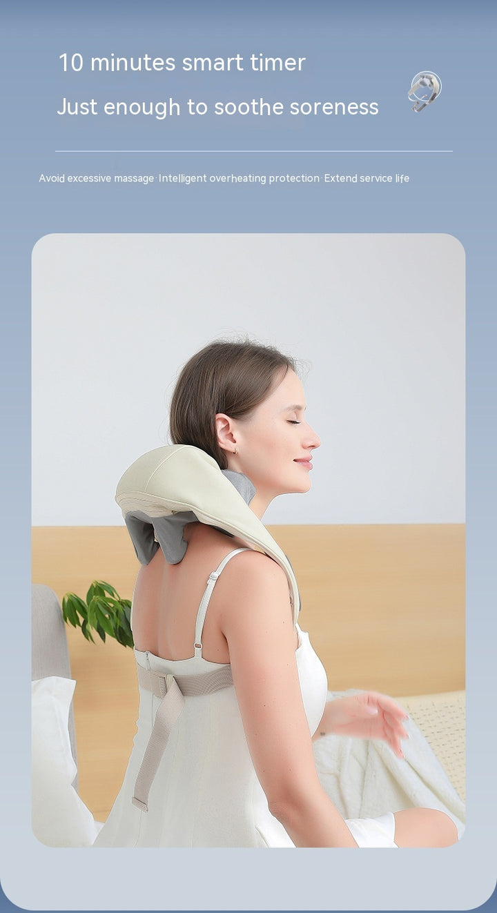 Shoulder and Neck Massage Instrument - Neck Massager with Hot Compress, Lifting, and Kneading Functions