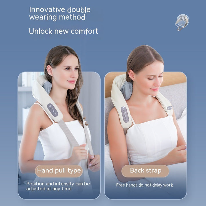 Shoulder and Neck Massage Instrument - Neck Massager with Hot Compress, Lifting, and Kneading Functions