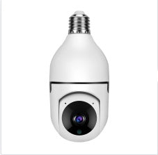 WiFi 1080P Bulb Camera - 4X Zoom, E27 Home Security Camera with 5G WiFi and Alarm Monitor