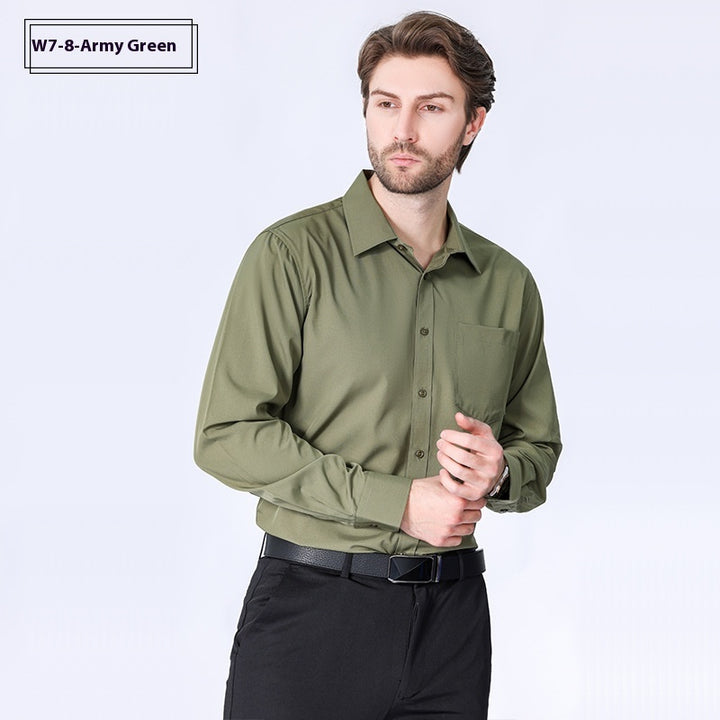 Men's Minimalist Non-Iron Stretch Long Sleeve Business Shirt