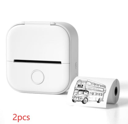 Portable Mini Thermal Label Printer - Bluetooth Photo Printer for Home, Students, and Price Tags