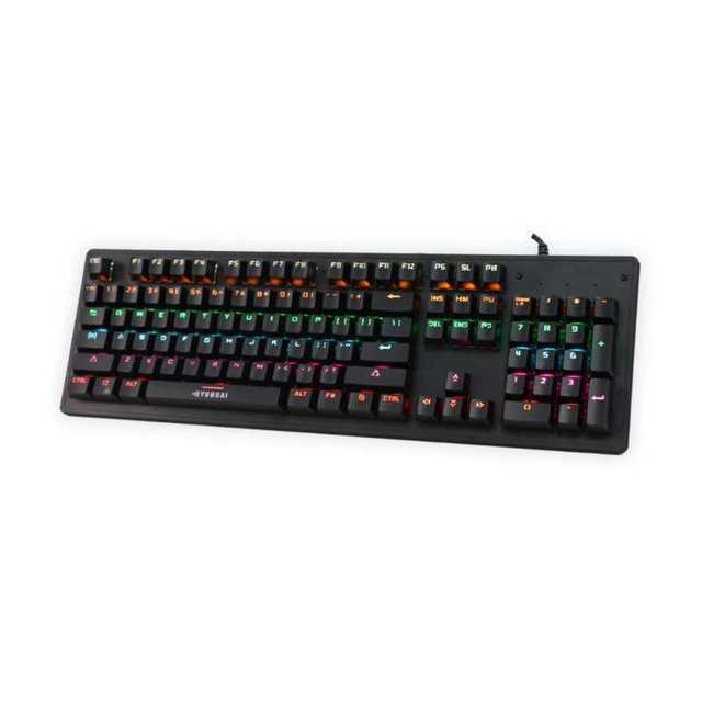 Mechanical Keyboard - Green Switch, 87-Key Desktop Non-Punch Design