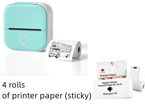 Portable Mini Thermal Label Printer - Bluetooth Photo Printer for Home, Students, and Price Tags