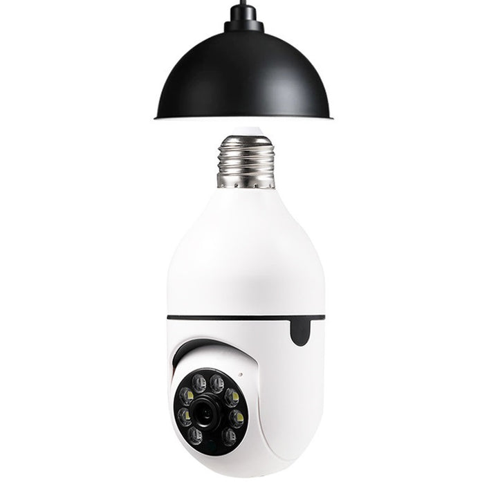 WiFi 1080P Bulb Camera - 4X Zoom, E27 Home Security Camera with 5G WiFi and Alarm Monitor