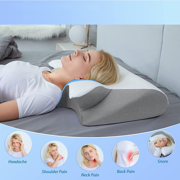 Neck Memory Foam Pillow - Home Sleep Support