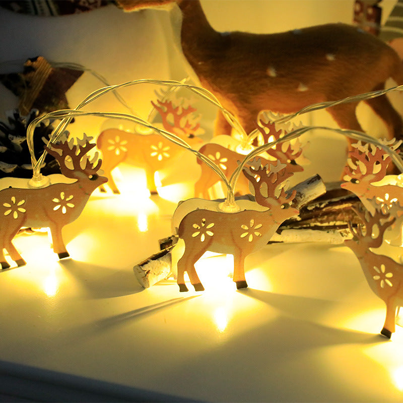 Christmas LED String Lights - Santa, Elk, & Snowman Ornaments