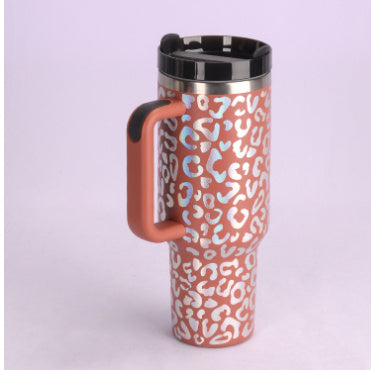 Insulated Tumbler with Handle & Straw - Spill-Proof Stainless Steel Coffee Mug with Lid - Perfect for Car, Gym, Office, Travel & Valentine’s Day Gift