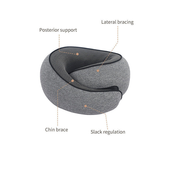 Memory Foam Travel Neck Pillow – Soft, Portable Comfort for Airplanes, Cars, and Offices