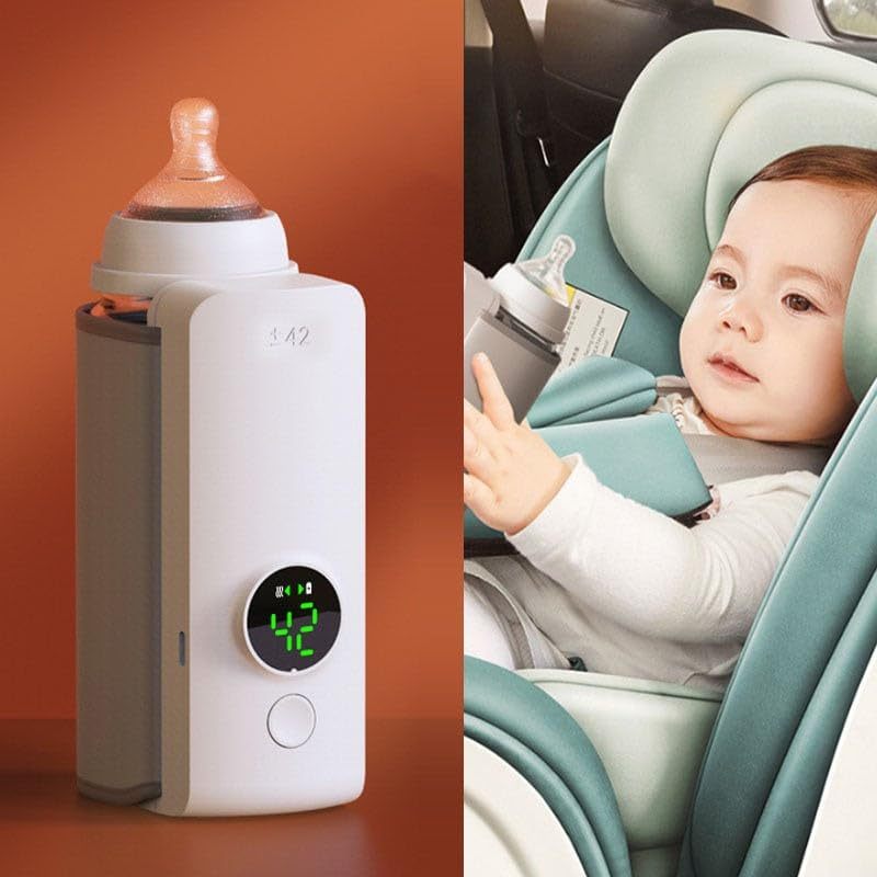 Portable Wireless USB Baby Bottle Warmer - Rechargeable & Insulated