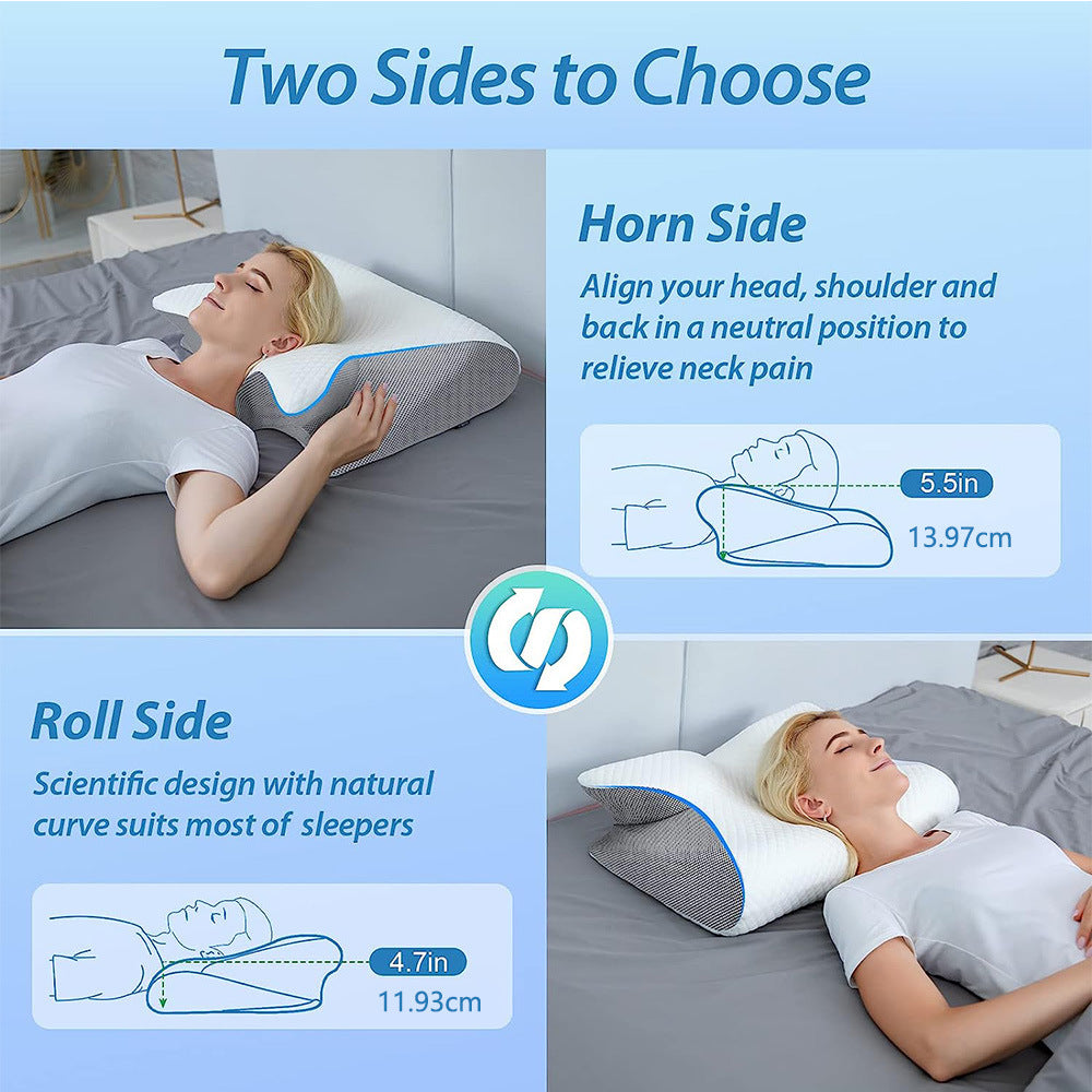 Neck Memory Foam Pillow - Home Sleep Support