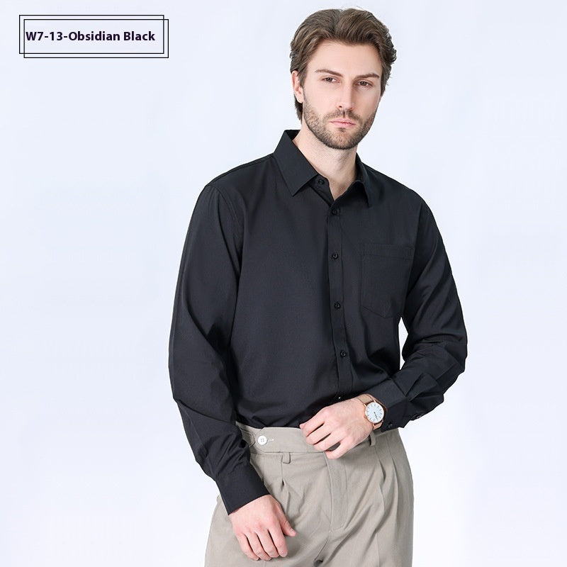 Men's Minimalist Non-Iron Stretch Long Sleeve Business Shirt