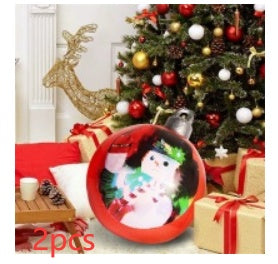 60CM Inflatable Christmas Ornament Ball - Giant Outdoor PVC Decoration