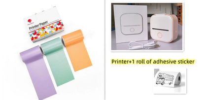 Portable Mini Thermal Label Printer - Bluetooth Photo Printer for Home, Students, and Price Tags