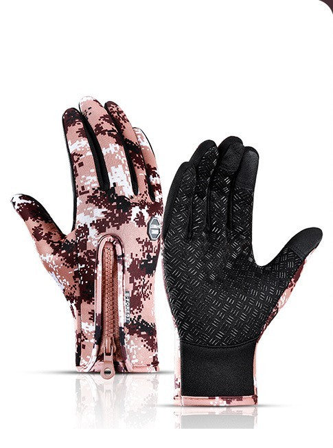 Waterproof Winter Touchscreen Motorcycle Gloves with Fleece