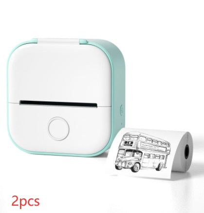 Portable Mini Thermal Label Printer - Bluetooth Photo Printer for Home, Students, and Price Tags