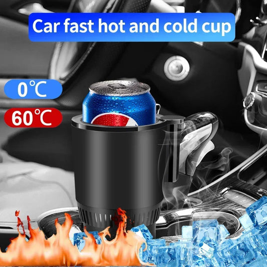 2-in-1 Smart Car Cup Holder | Heating & Cooling with Digital Display