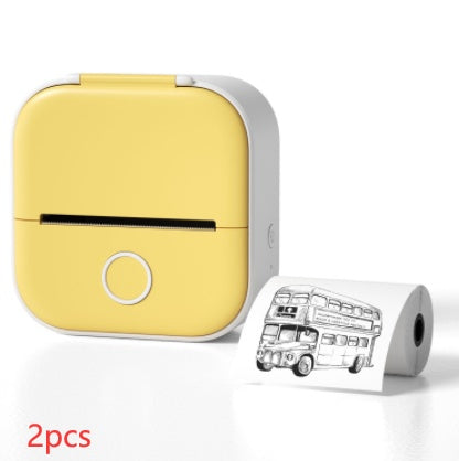 Portable Mini Thermal Label Printer - Bluetooth Photo Printer for Home, Students, and Price Tags