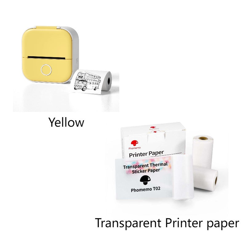 Portable Mini Thermal Label Printer - Bluetooth Photo Printer for Home, Students, and Price Tags