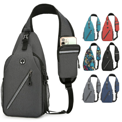 Men's Multifunctional Canvas Shoulder Crossbody Messenger Bag