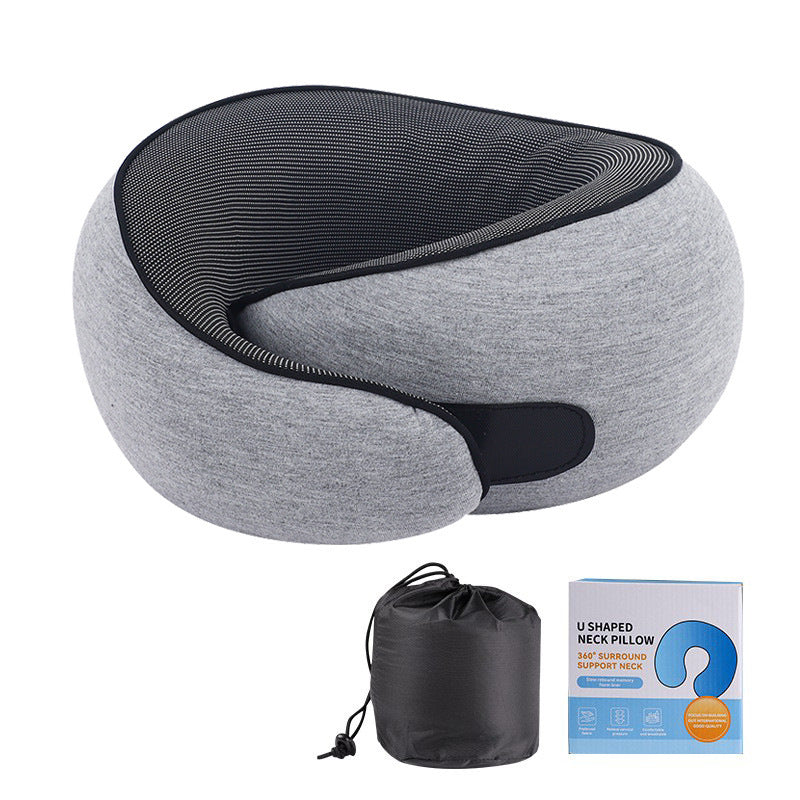 Memory Foam Travel Neck Pillow – Soft, Portable Comfort for Airplanes, Cars, and Offices