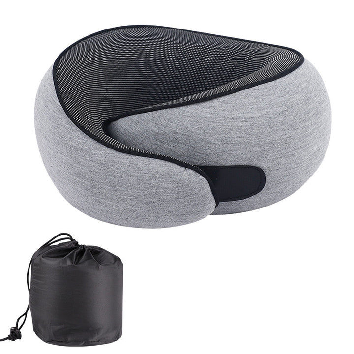 Memory Foam Travel Neck Pillow – Soft, Portable Comfort for Airplanes, Cars, and Offices