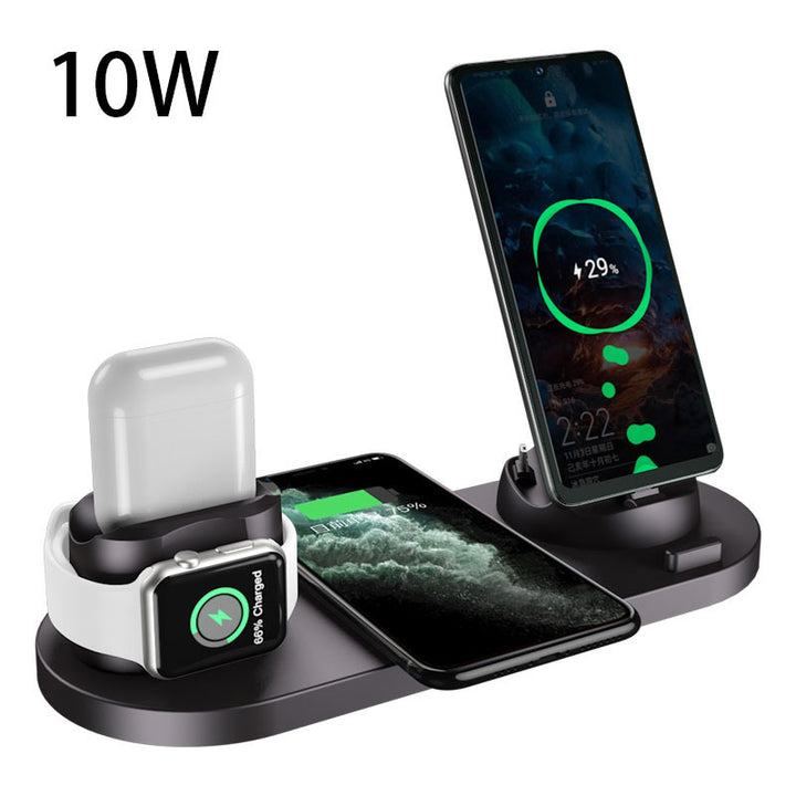 6-in-1 Wireless Charging Dock | Fast Charger for iPhone, Watch & More