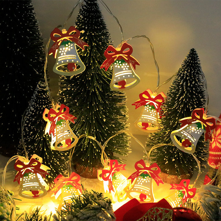 Christmas LED String Lights - Santa, Elk, & Snowman Ornaments