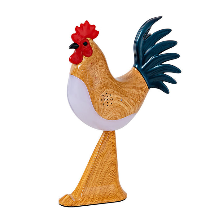 LED Rooster Night Light – Rechargeable Touch Lamp with Sound, Dimmable Bedside & Bedroom Lamp, Car Ambience Aroma Lamp, Home Decor