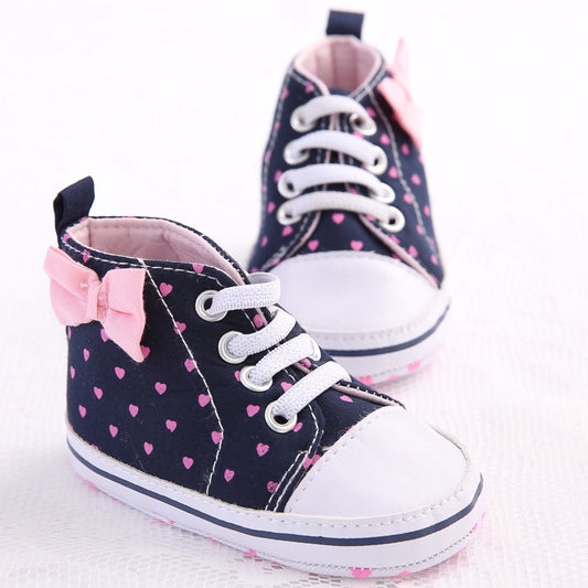 Baby Girls' High-top Soft-soled Toddler Shoes