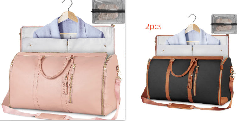 Large Capacity Travel Duffle Bag - Women's Waterproof Foldable Tote