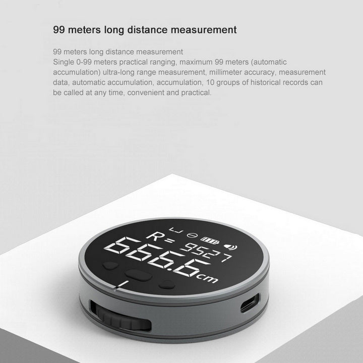 Electronic Measuring Ruler - Distance Measuring Instrument with High Definition LCD and High Precision