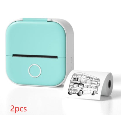 Portable Mini Thermal Label Printer - Bluetooth Photo Printer for Home, Students, and Price Tags