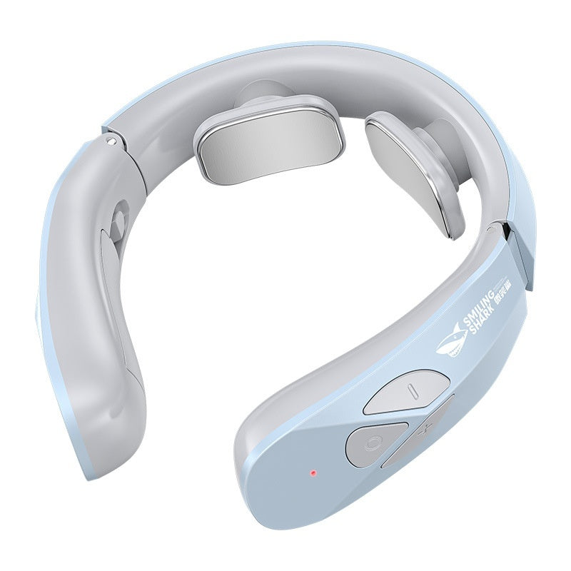 Electric Neck Massager - EMS Pulse Rechargeable USB Cervical Traction Therapy with Heating Function for Pain Relief