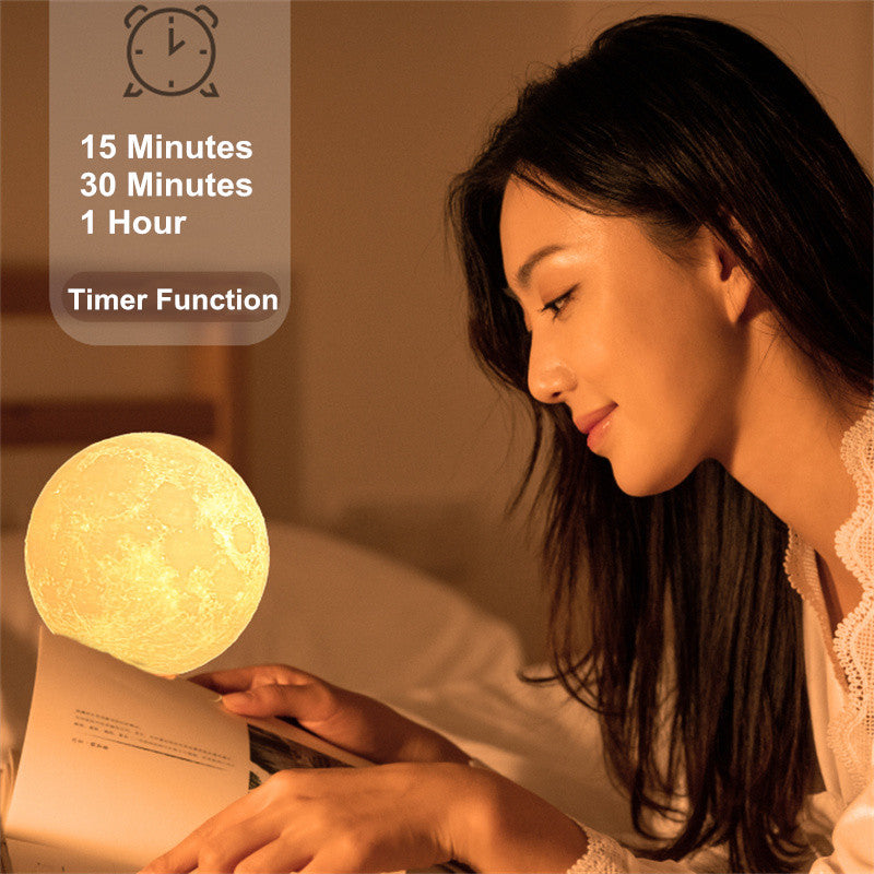 Magnetic Rotating Moonlight Lamp - Bedroom Sleep Light